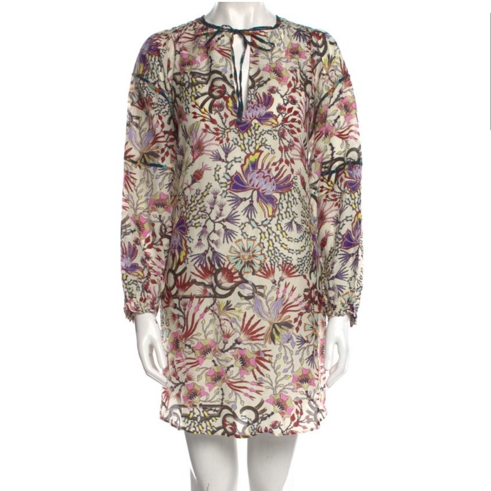 Maria Cher Floral Print Mini Dress/ Cover up